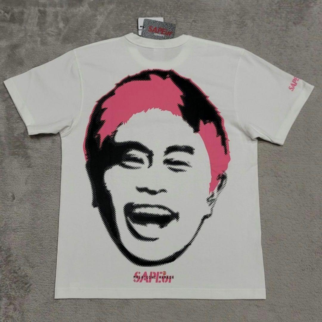 【新品・未開封】SAPEUR 浜田雅功 Tシャツ ホワイト CORALPINK