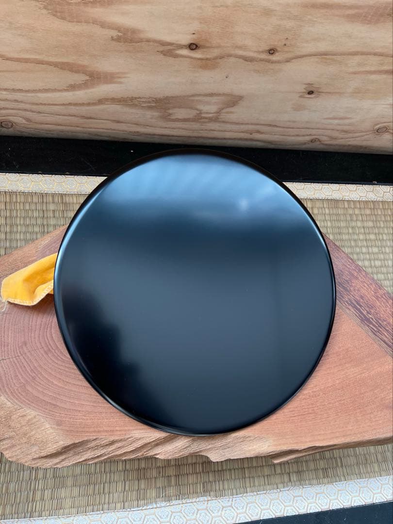 茶器／茶道具薄板（花入用敷板・花台）本漆三枚組敷板 （矢筈・角蛤・丸蛤)元箱付