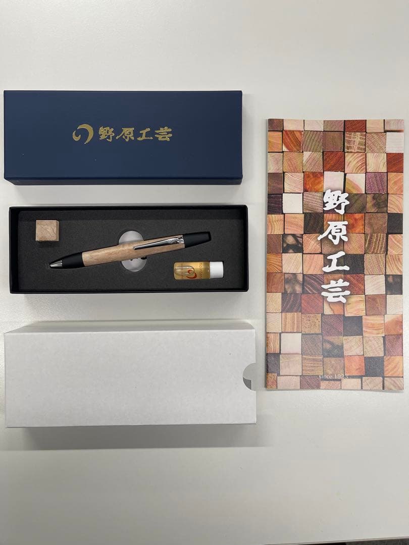 野原工芸　板谷楓　ボールペン　ロータリー　シルバー　新型