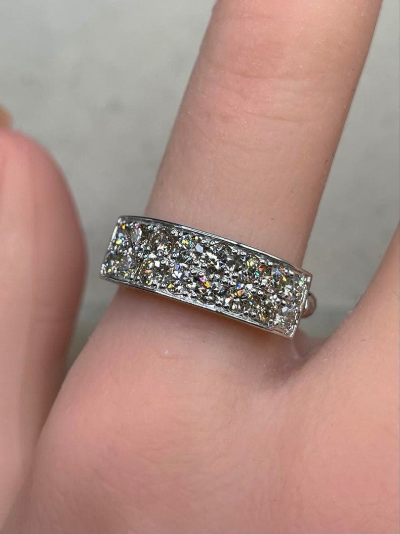 専用JL7★高級 ダイヤモンド1ct pt950 調整可能 リング 鑑別付