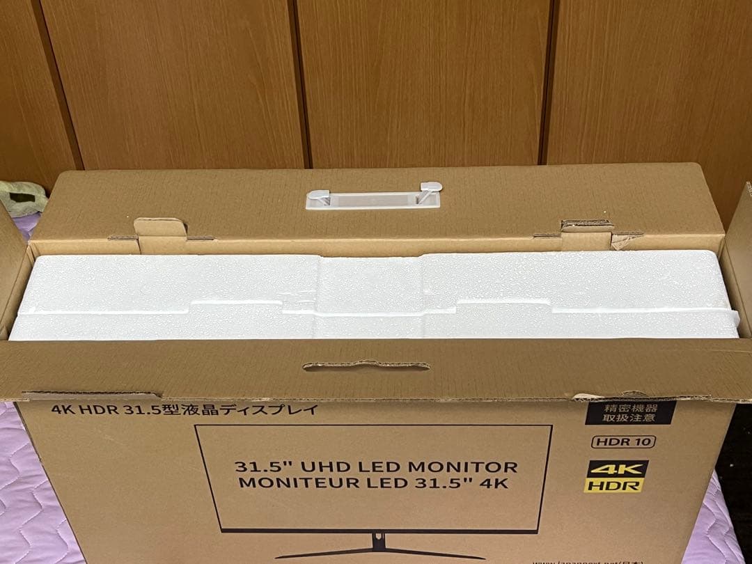 JAPANNEXT 31.5インチ 4K UHD モニター 美品 、稼働時間少