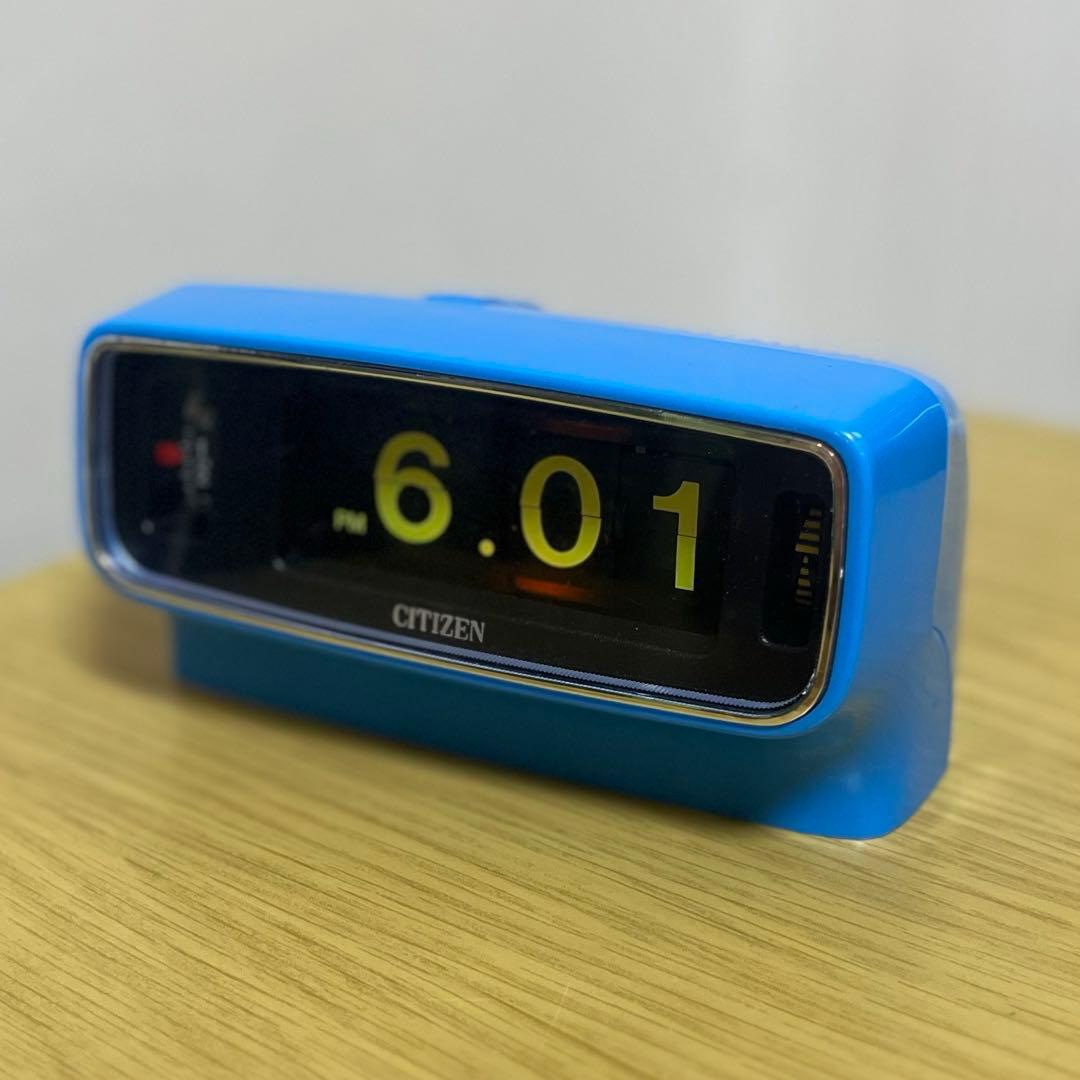 【整備済み動作正常】美品！CITIZENパタパタ時計 リーフタイム013