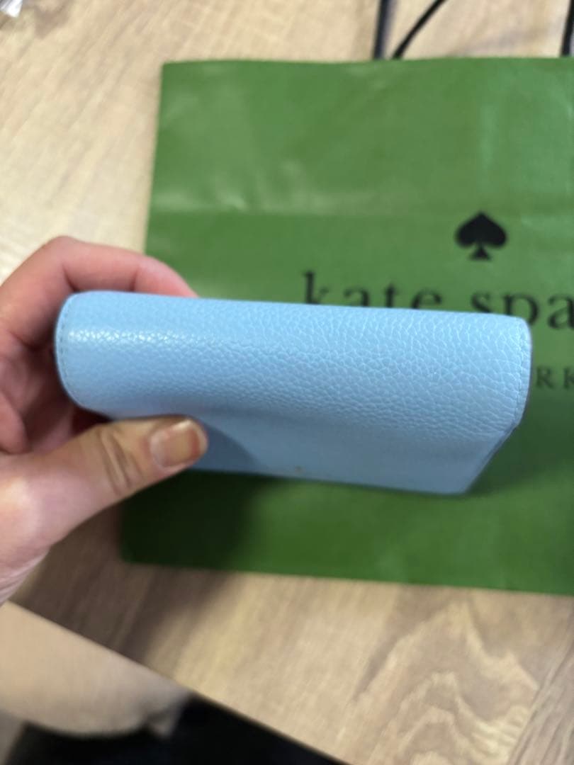 未使用☆ケイトスペード☆折財布☆水色