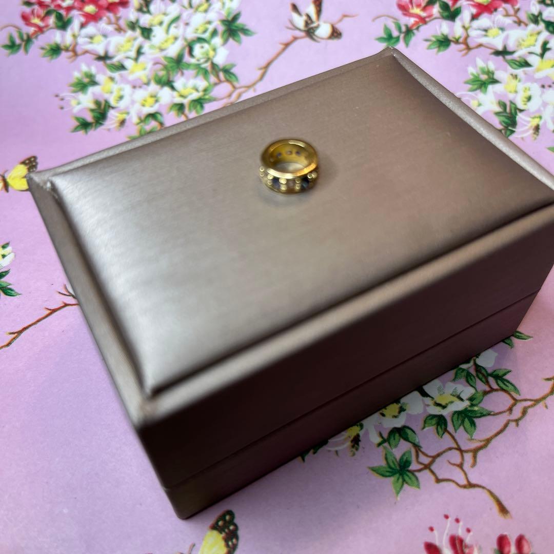 サファイア 、ジルコニア リング型ペンダントトップ