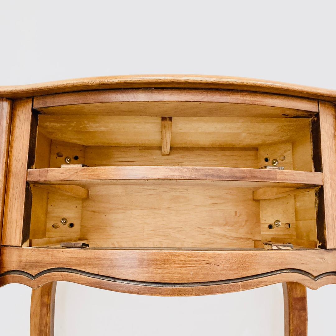 アンティーク調 テレフォンスタンド ブラウン