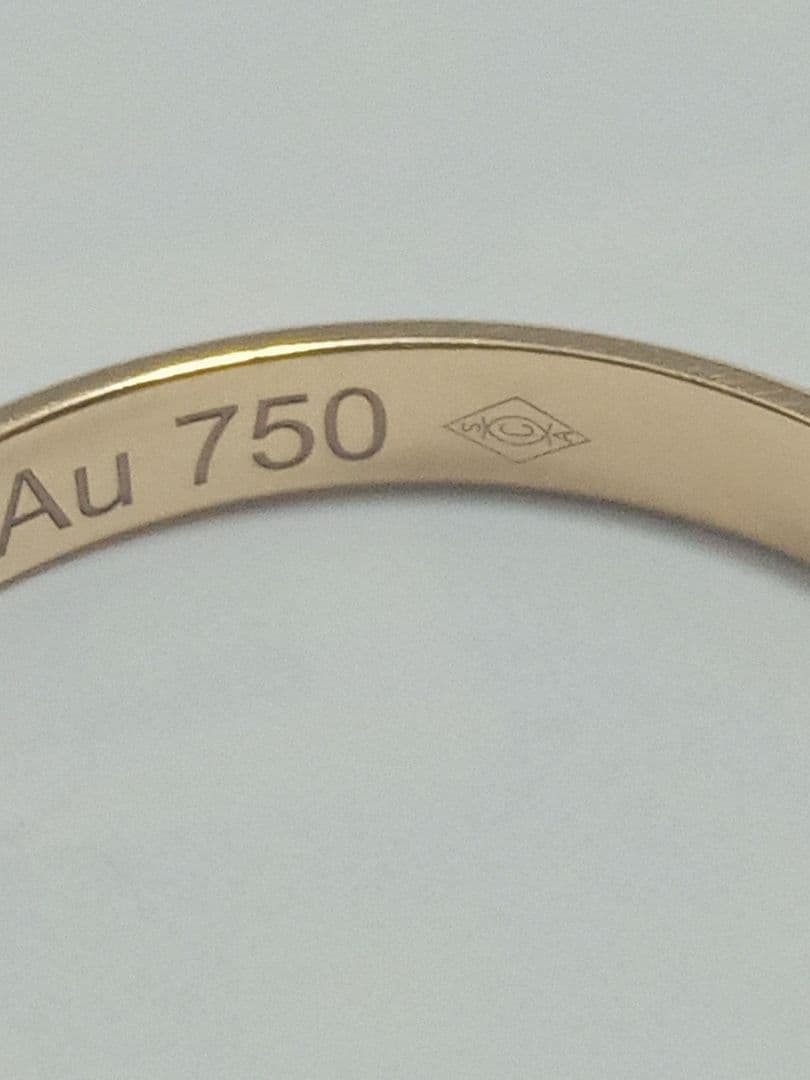 カルティエ　バンドリング 53　K18リング　13号　18金　イエローゴールド