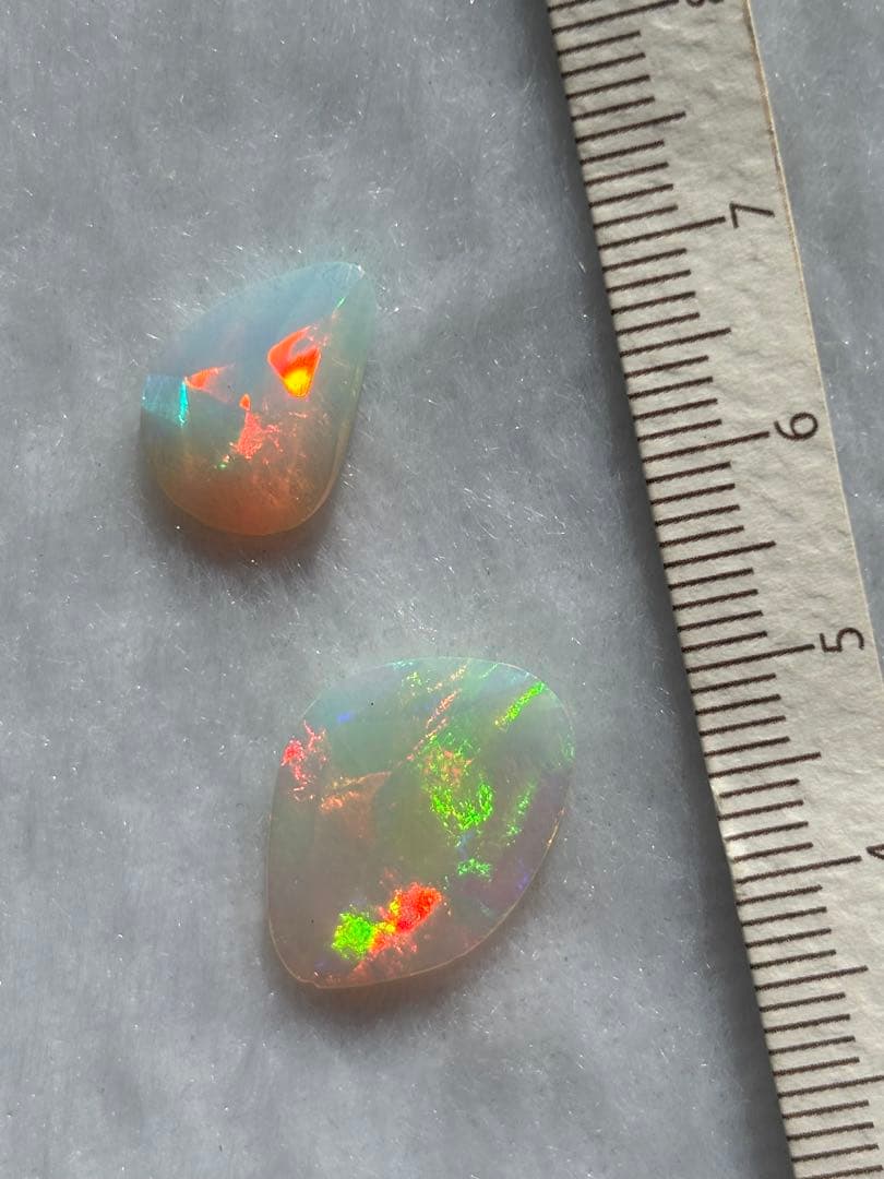 ◆ダブル オパール◆マクラメ編みペンダント