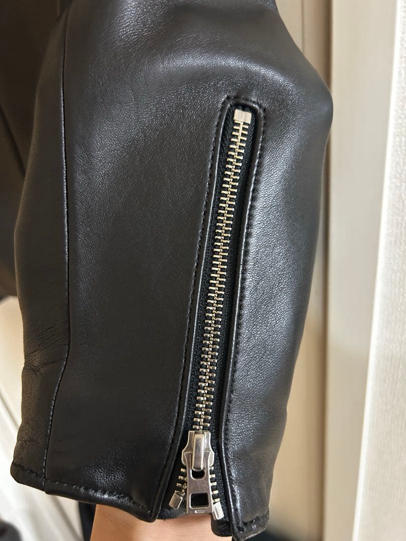 【超美品】希少ライダースジャケット リドム シングル Lサイズ 黒