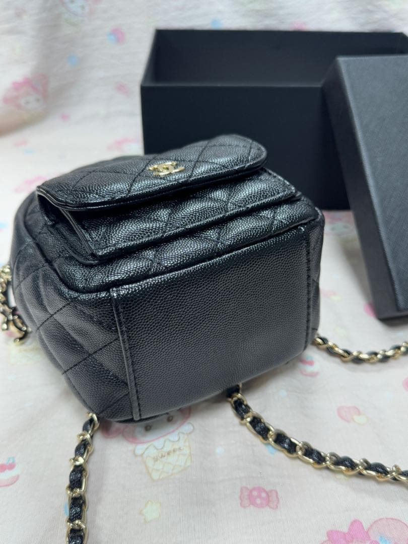 新品・ノベルティ ブラック レザー バックパック