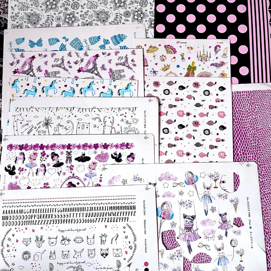 デザイン転写紙多数