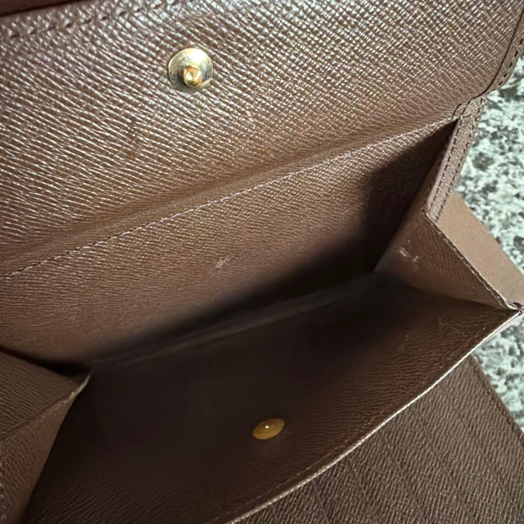 正規品 ルイヴィトン　ダミエ　ポルトトレゾール　エテュイパピエ　三つ折り財布