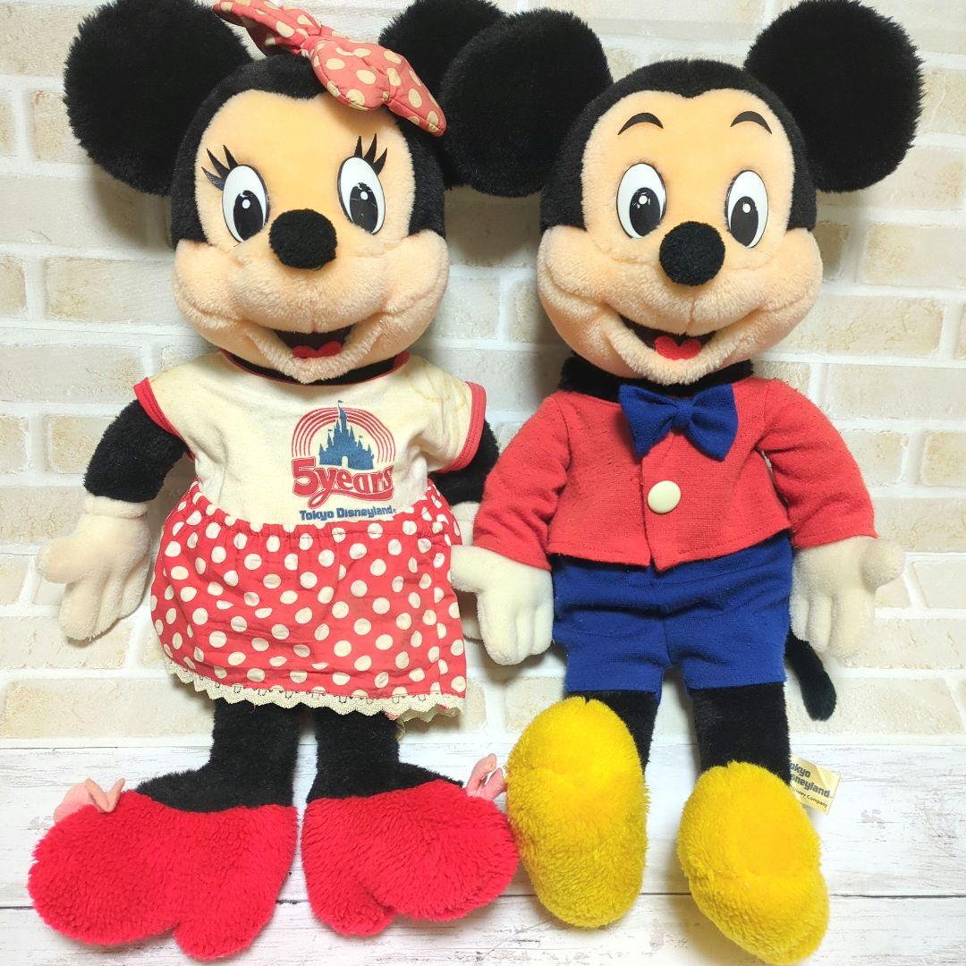 ミッキー　ミニー　ディズニー　5周年　アンティーク レア　レトロ