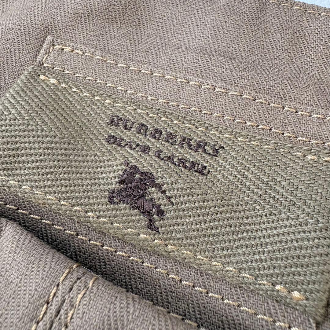 Y2K バーバリーブルーレーベル ワンショルダーバッグ キャンバス レザー 刺繍