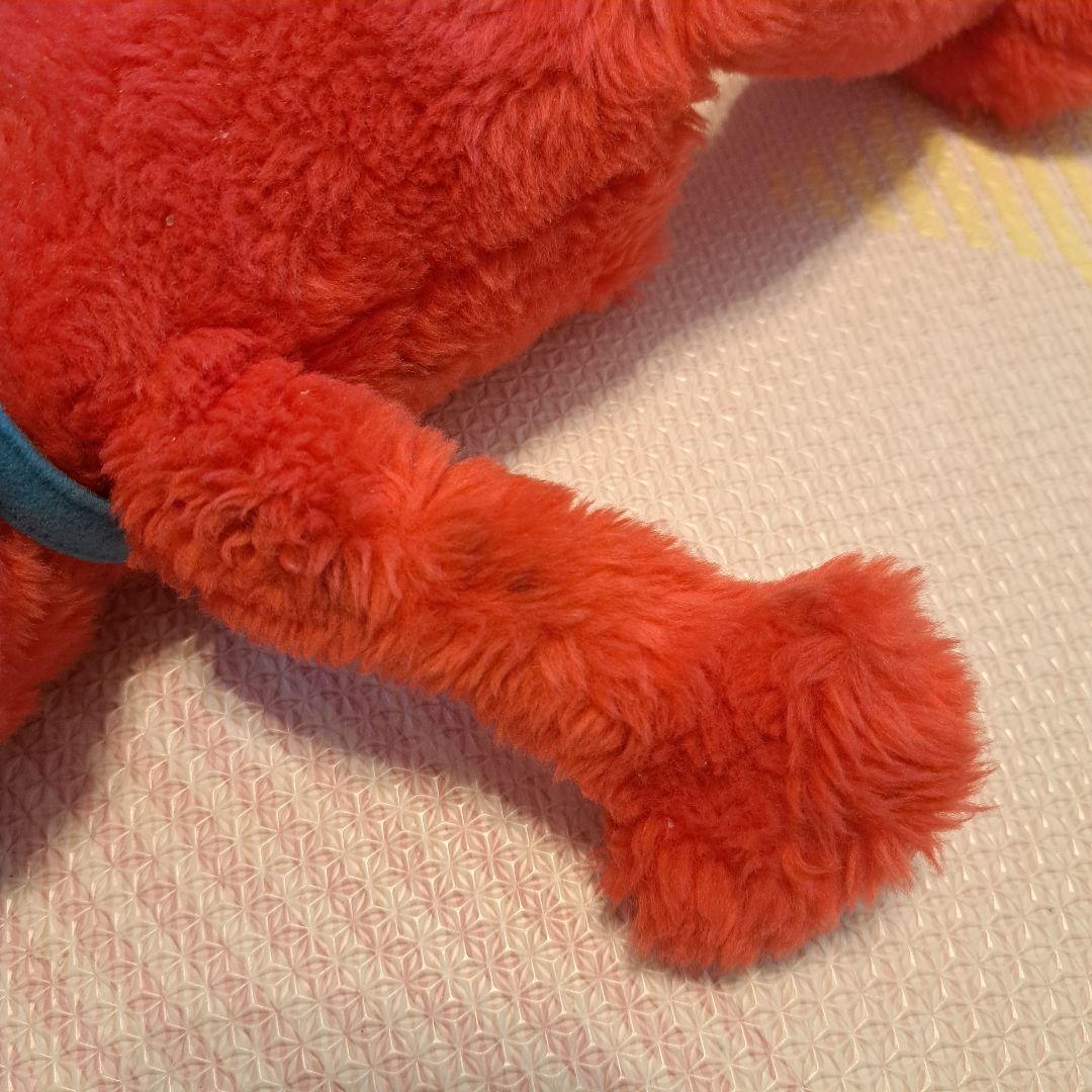 エルモ　しゃべる ぬいぐるみ 青いバッグ付き　アイス　食べる　話す　英語　日本語