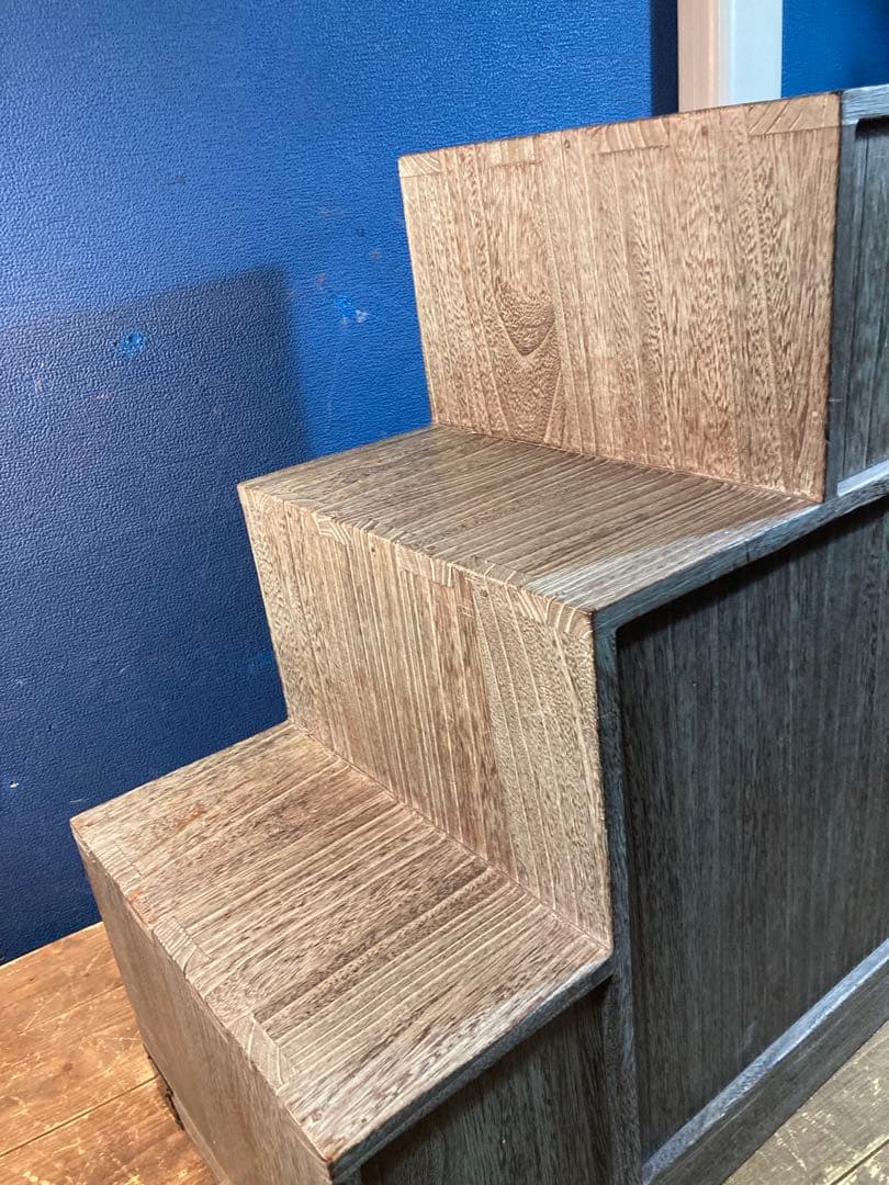 階段ダンス　レトロ　ヴィンテージ　キャビネット　収納家具　時代物　木製　和ダンス