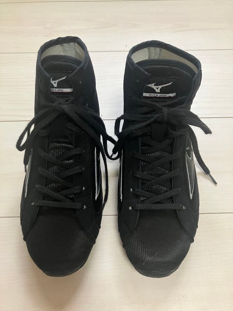 Mizuno ボクシングシューズ ブラック ハイカット 26.5㎝