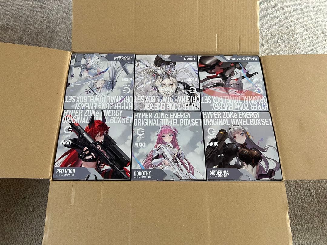 未使用　NIKKE ZONE タオル　全6種類セット　飲料無し