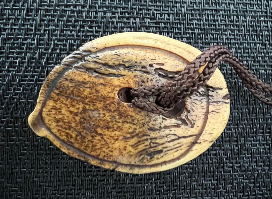 時代物 印籠 根付 蒔絵 三段 鯉 鼠 アンティーク 収納袋付 江戸-明治