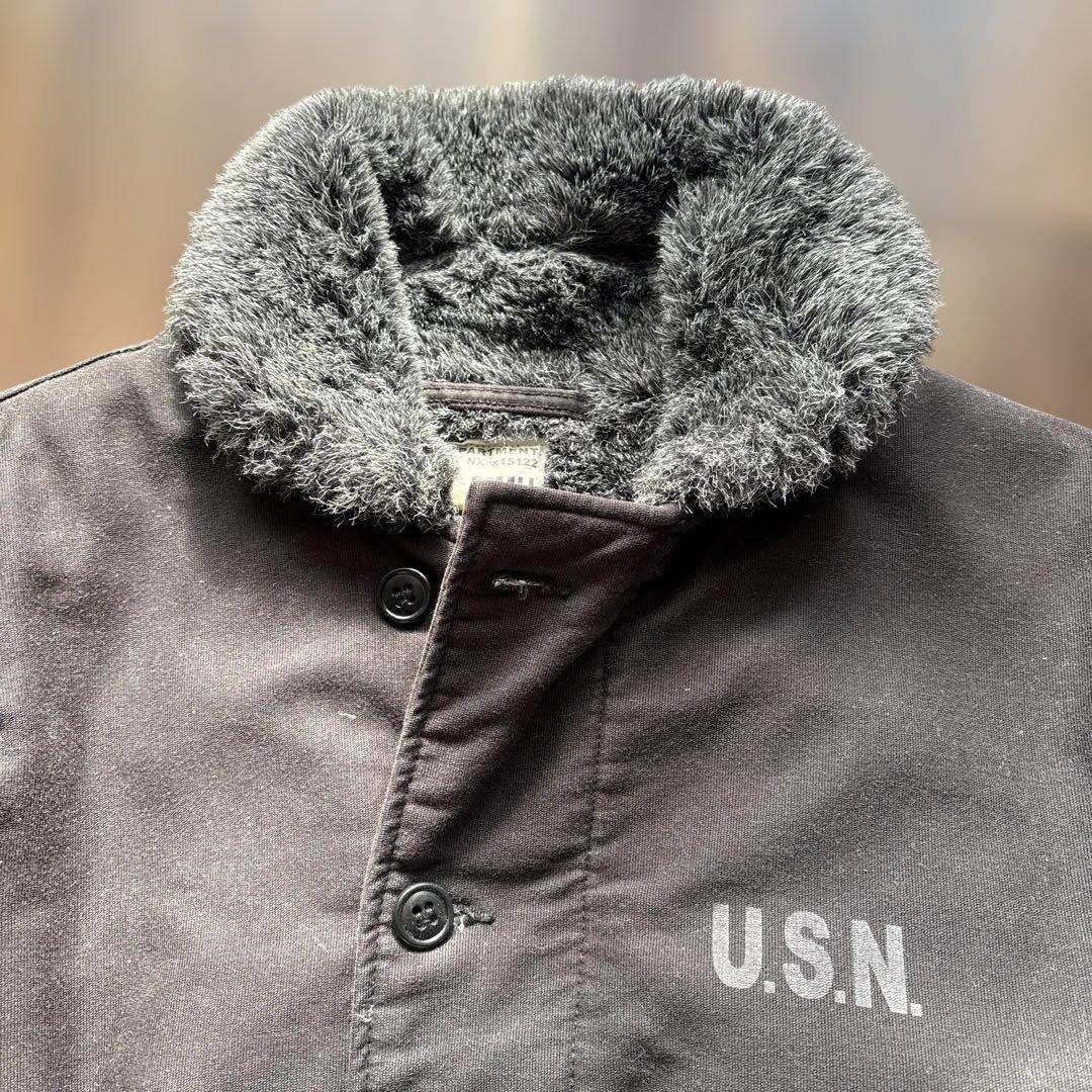 N-1 デッキジャケット　NAVY DEPARTMENT ブラック　サイズS