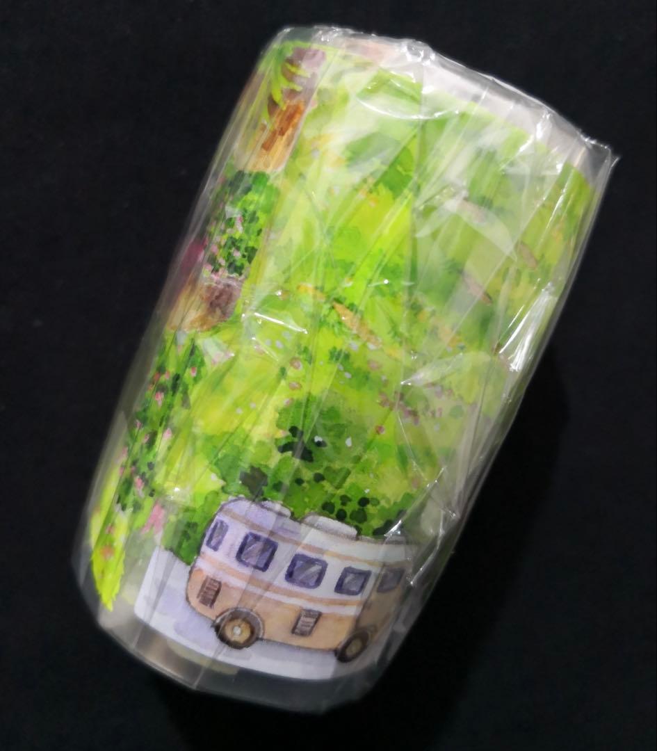 【8690】海外　マステ　5m巻売り　PETマスキングテープ　階段　自然　風景