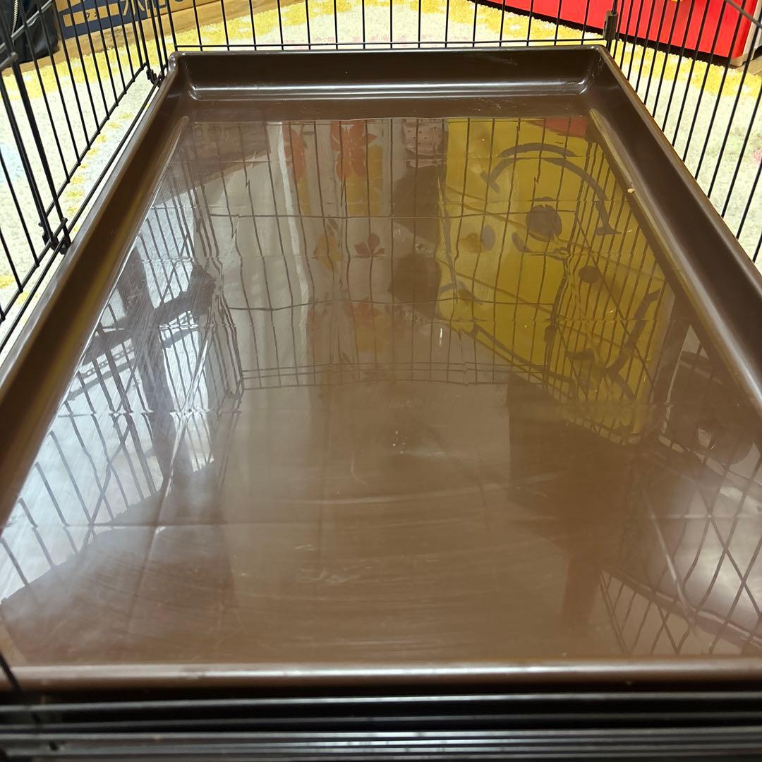 犬用ケージ 折りたたみ式 黒　大型サイズ