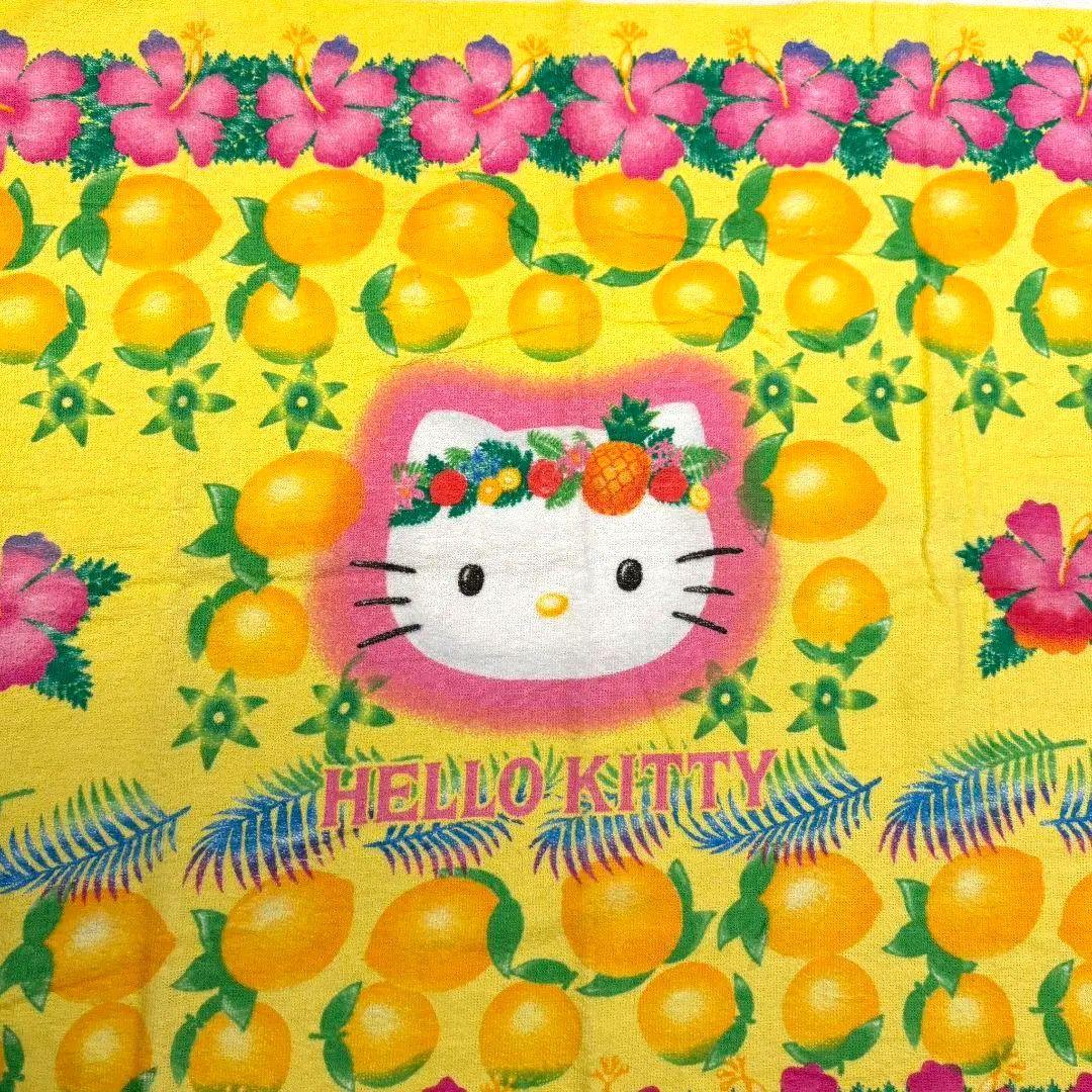 ✭+.゜激レア♡平成レトロ ハローキティ ハイビスカス レモン バスタオル