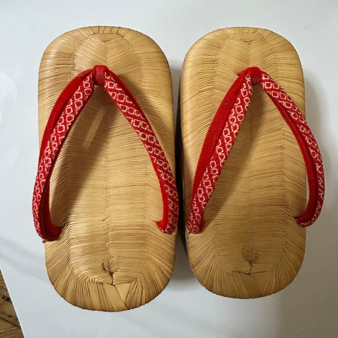 ぽっくり下駄 18cm 七五三　お正月　こっぽり　草履 特選　おこぼ　下駄