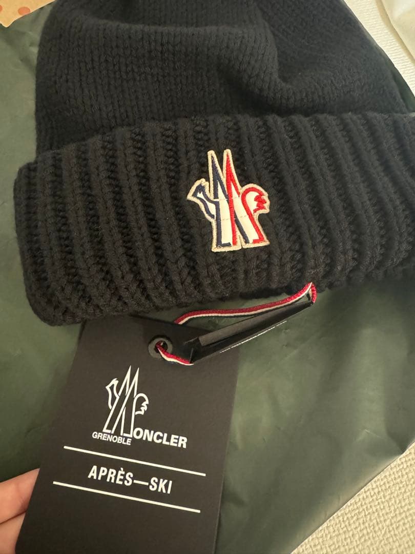 MONCLER ニット帽 モンクレール 新品 24時間値引きセール