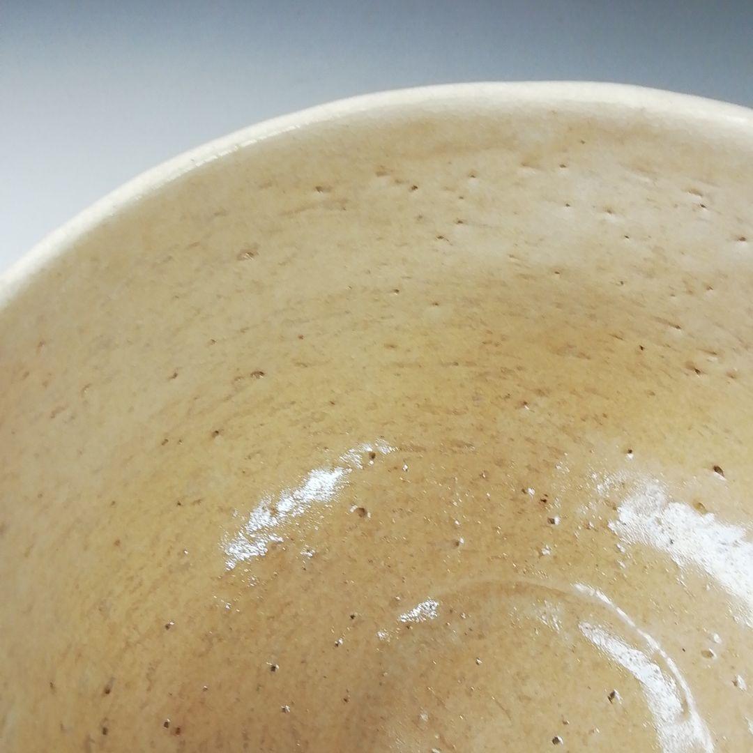 Ｔ２９３　茶碗　『象嵌　白茶碗』『伊曽嶋窯　谷古石香 造』　共箱　抹茶碗　茶道具