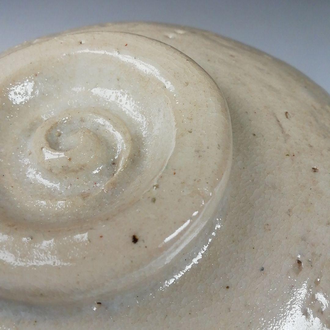 Ｔ２９３　茶碗　『象嵌　白茶碗』『伊曽嶋窯　谷古石香 造』　共箱　抹茶碗　茶道具