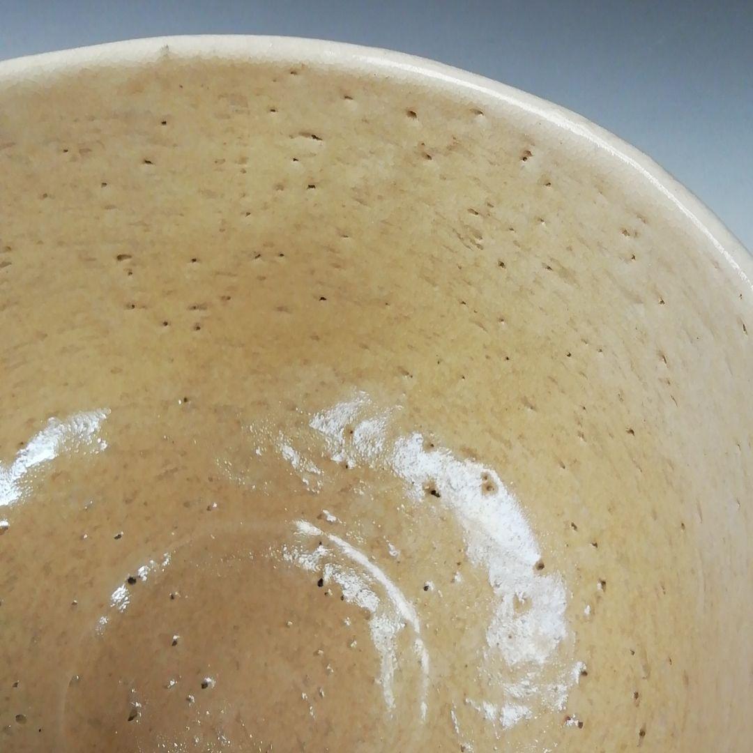 Ｔ２９３　茶碗　『象嵌　白茶碗』『伊曽嶋窯　谷古石香 造』　共箱　抹茶碗　茶道具