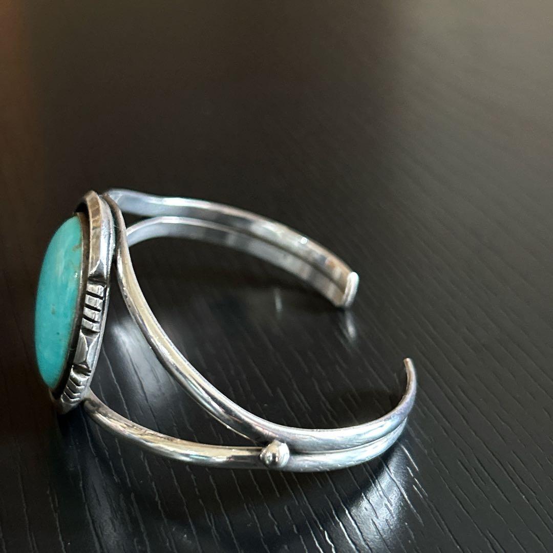 【smile】ターコイズ シルバーバングル