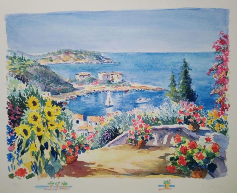 特価◯絵画 シルクスクリーン版画 額装品