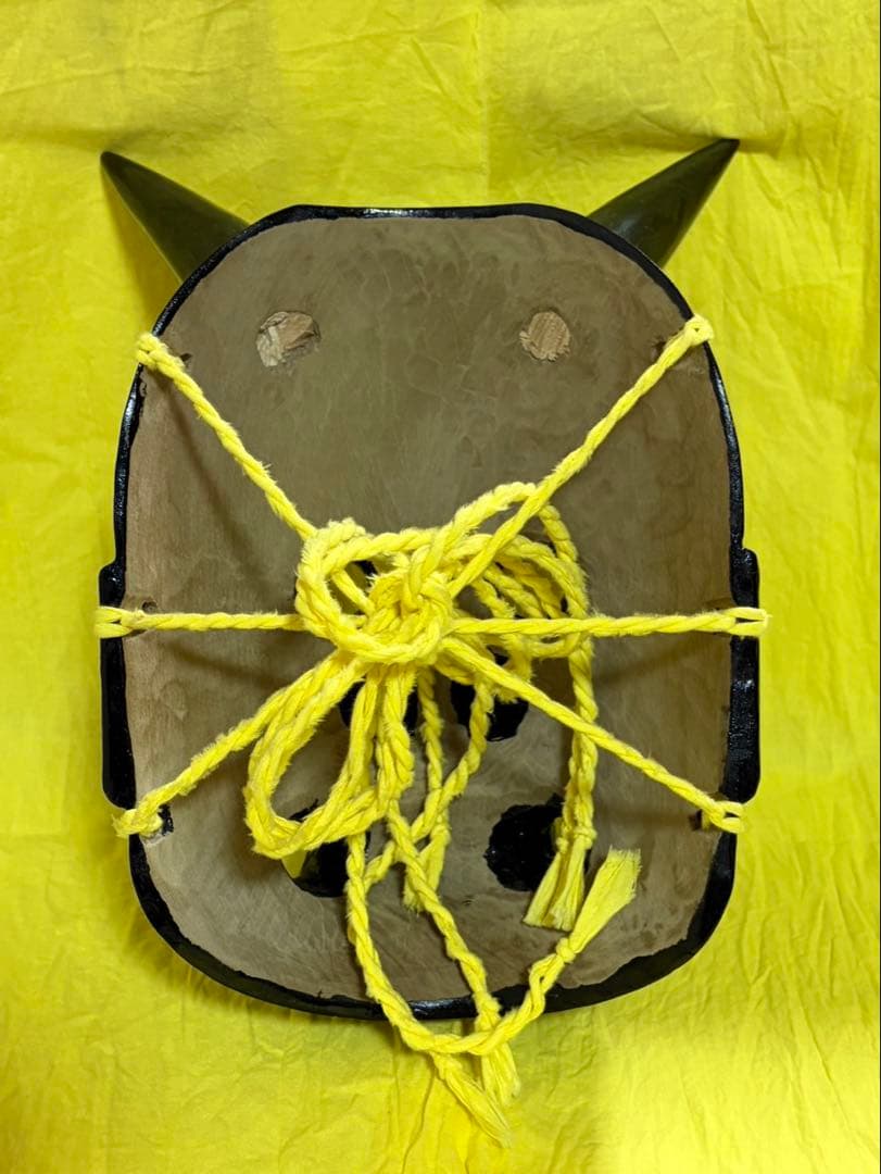 黒い鬼の面、やぶ、やぶ面、ヤブ、ヤブ面