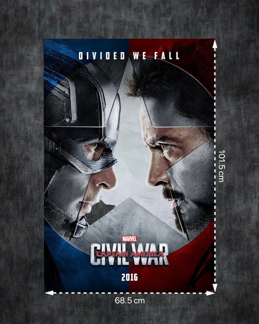 *枚数限定*映画館用両面印刷ポスターUS版:シビル・ウォー/キャプテンアメリカ