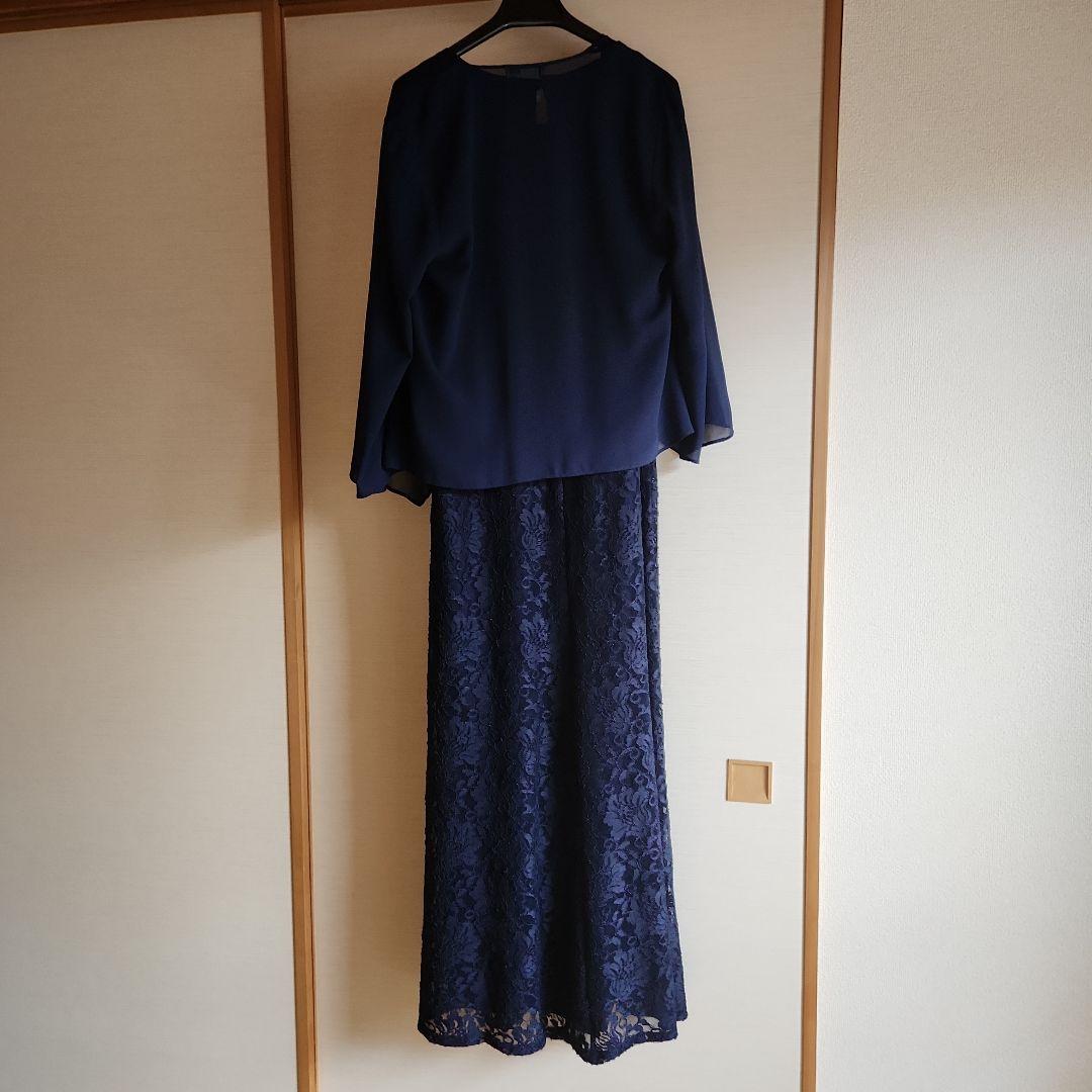 【美品】R's GOWN ネイビー パーティードレス XL
