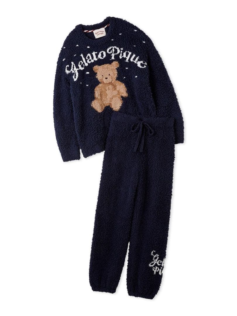 ジェラートピケ　ジェラートスノーベアジャガードプルオーバー＆ロングパンツ