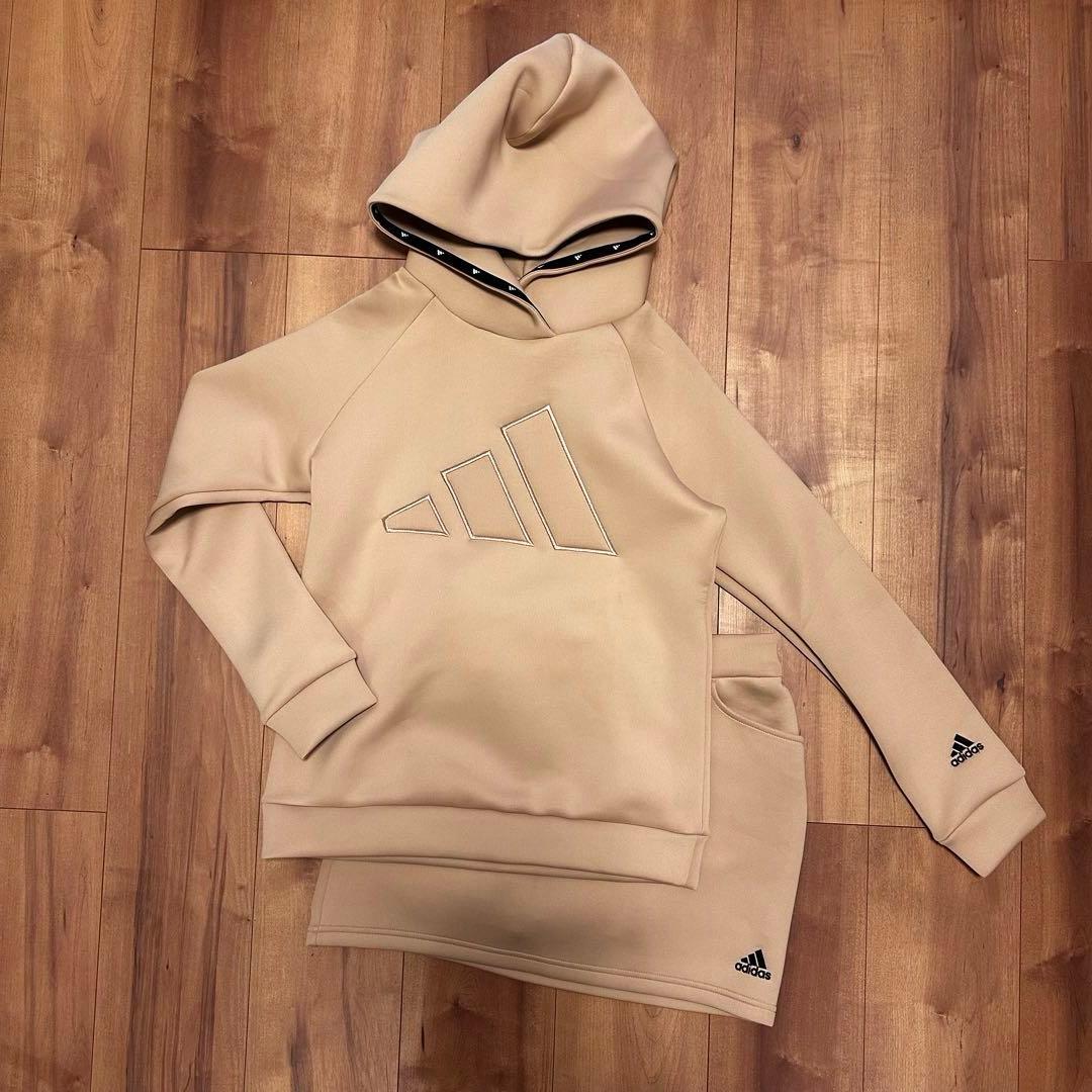 アディダス　サイズS トレーナー　スカート　ダンボールニット　セットアップ　秋冬