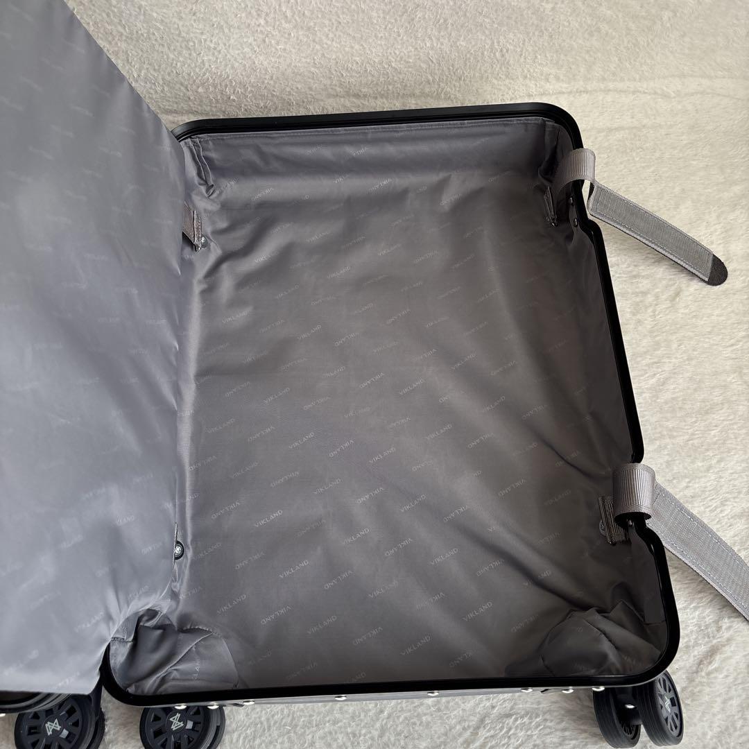 ✨美品✨LANZZO スーツケース　TSAロック アルミ　グレー