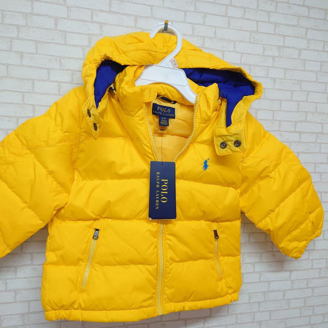 ラルフローレン　ダウンジャケットイエロー　2T90、95サイズ