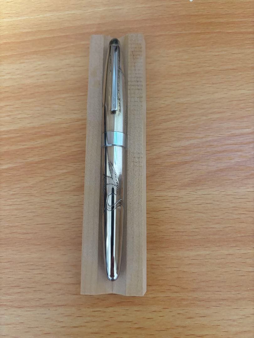 パイロット　スターリングシルバー万年筆　鶴　 細字