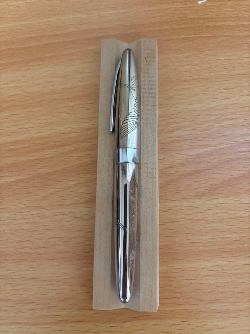 パイロット　スターリングシルバー万年筆　鶴　 細字