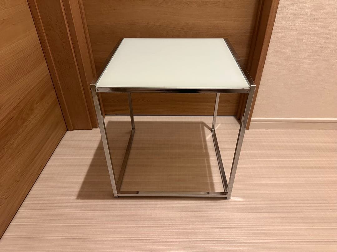 ガラステーブル サイドテーブル スペースエイジ ミッドセンチュリー