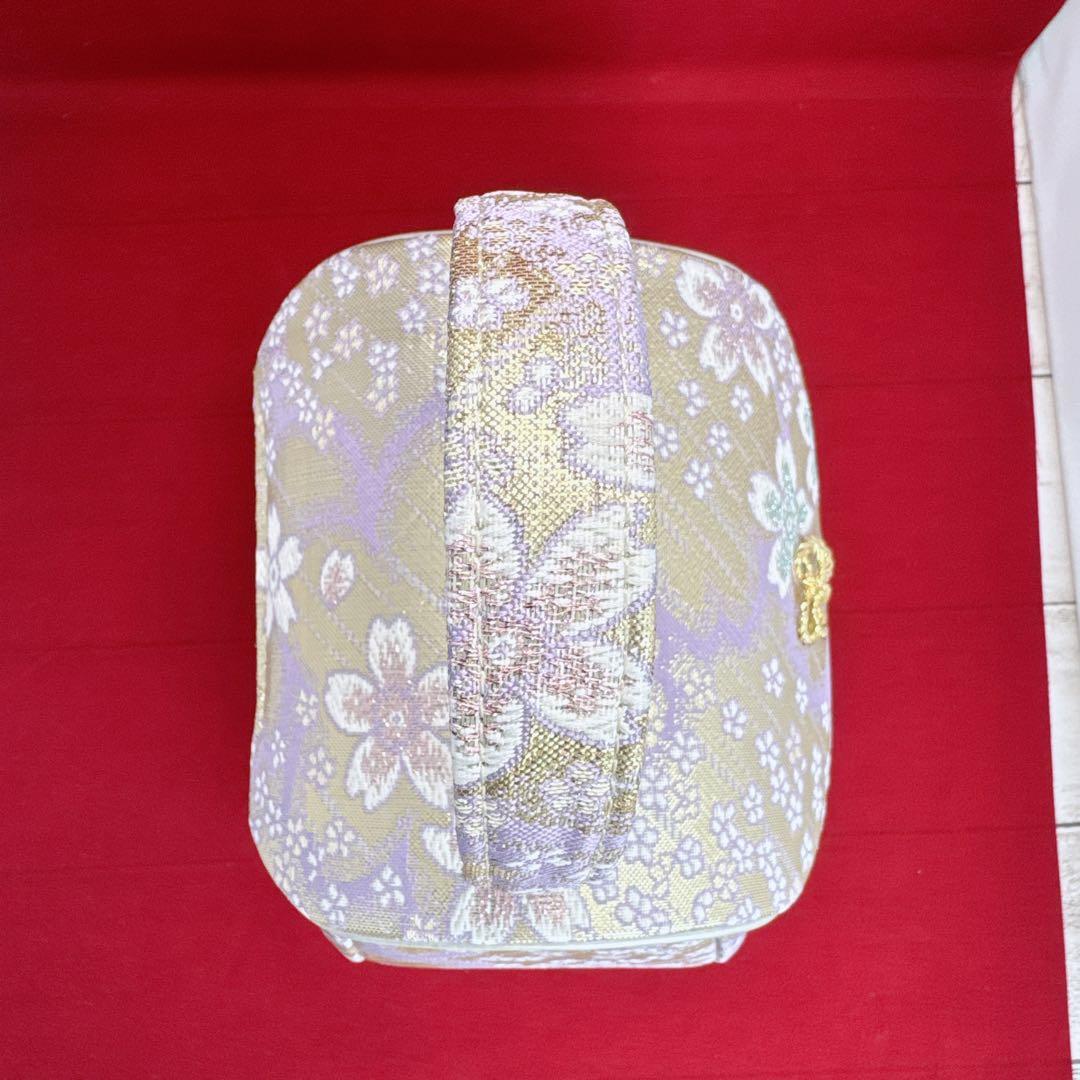 和装用バッグと草履セット　新品未使用　美品　ゴールド　桜　成人式　結婚式