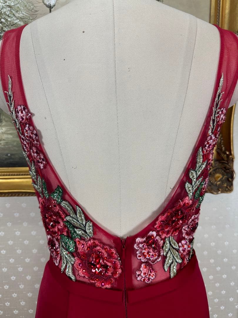 刺繍タイトロングドレス演奏会ステージ誕生日二次会パティーキャバ嬢ナイトクラブ