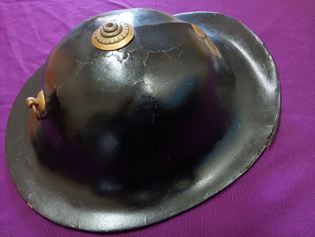 江戸時代中期〜幕末期頃上級武家時代本歌八幡座付桔梗御家紋入大名陣笠当時物難有り品