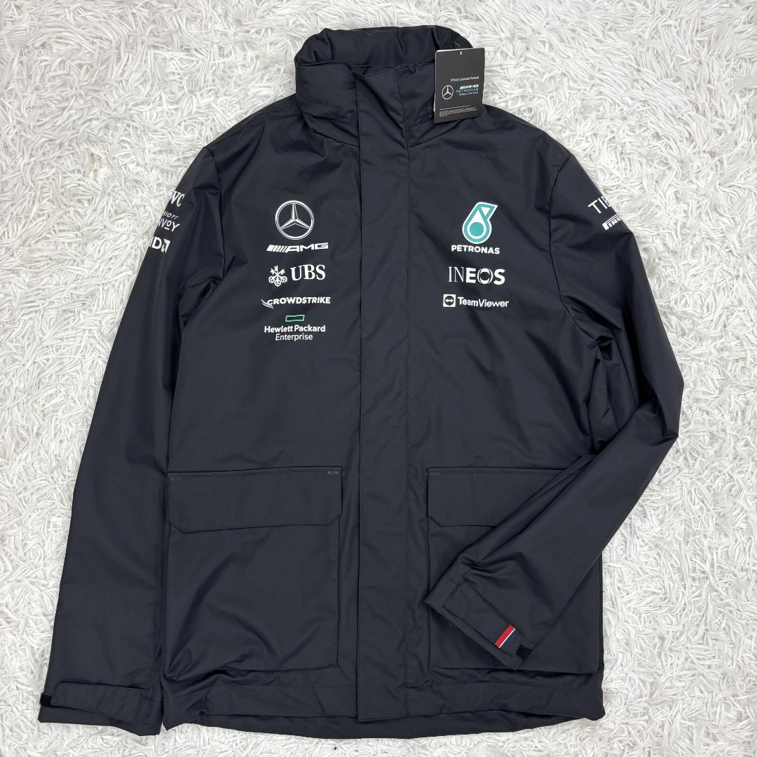 ☆新品☆Mercedes F1公式ハミルトン ラッセル レインジャケット　S