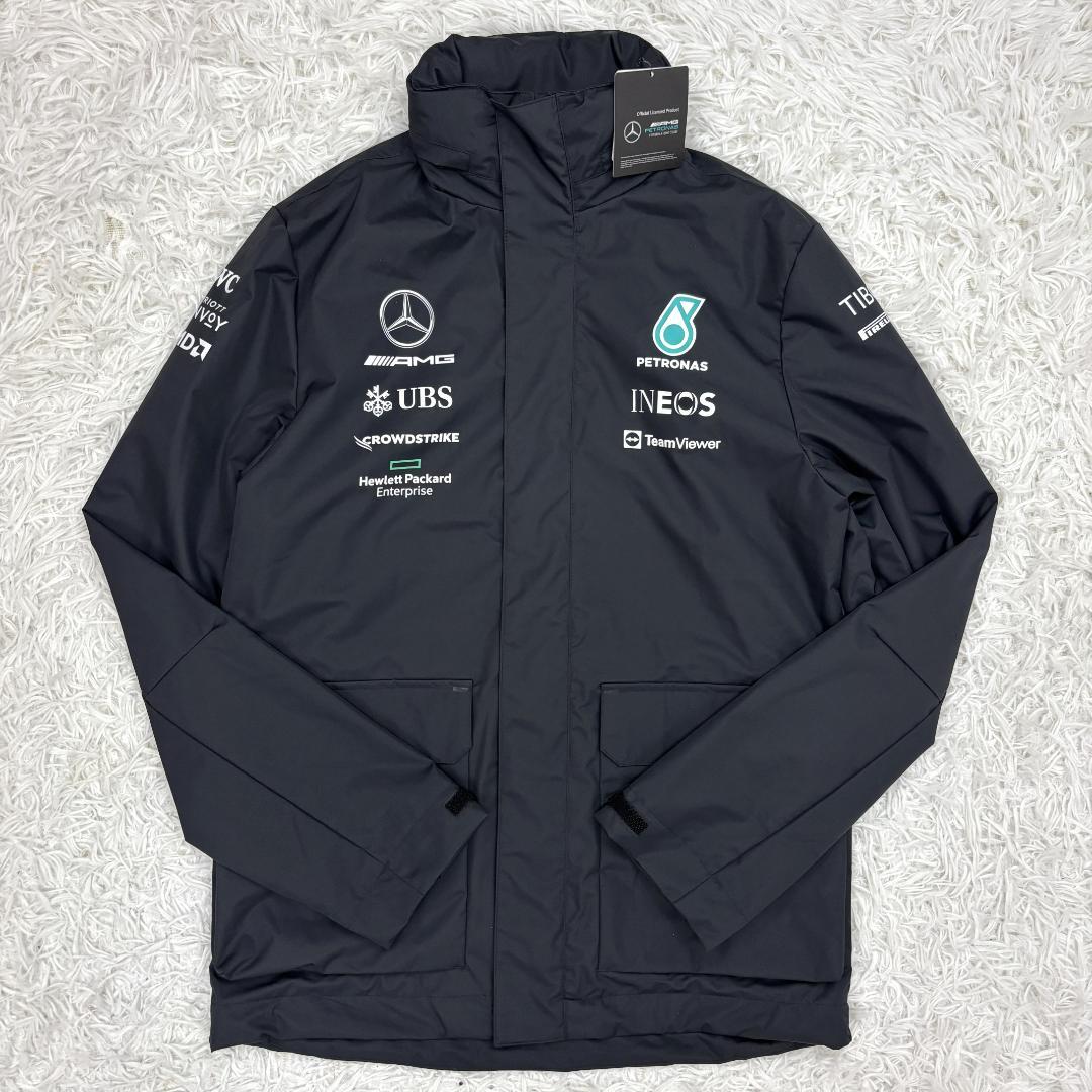 ☆新品☆Mercedes F1公式ハミルトン ラッセル レインジャケット　S