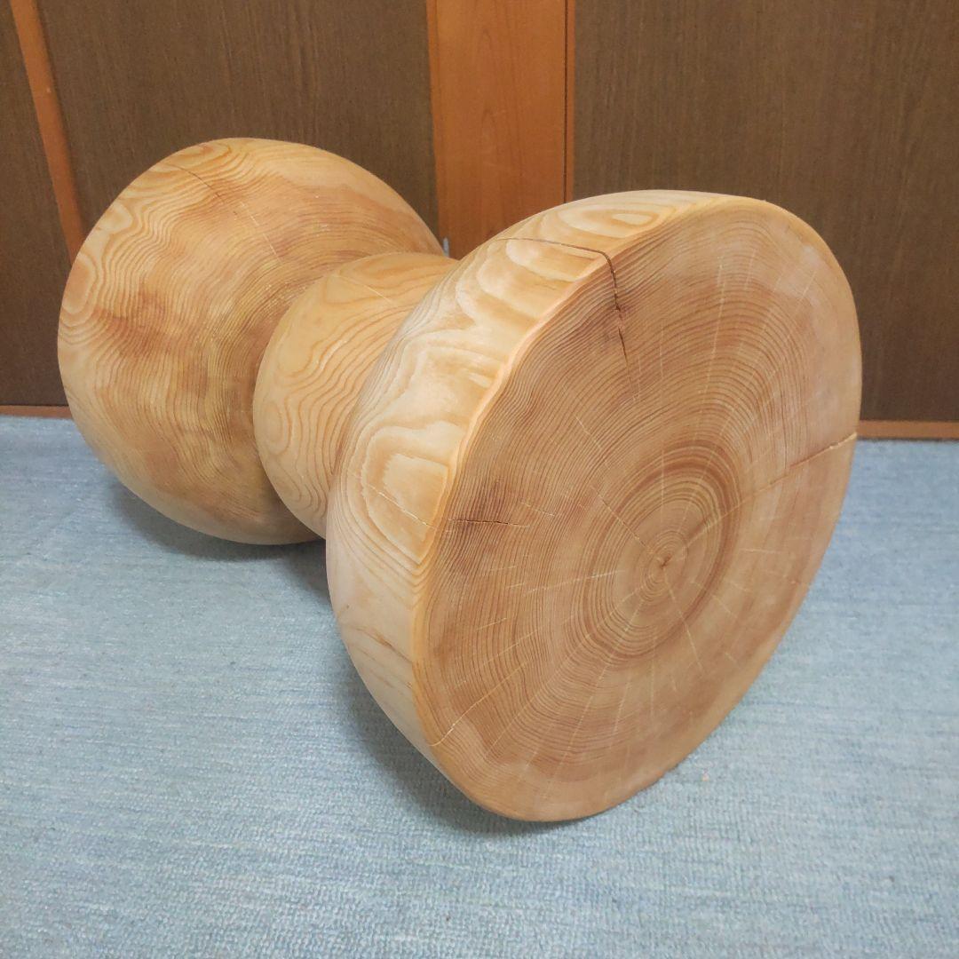 東濃ヒバ丸太椅子スツール