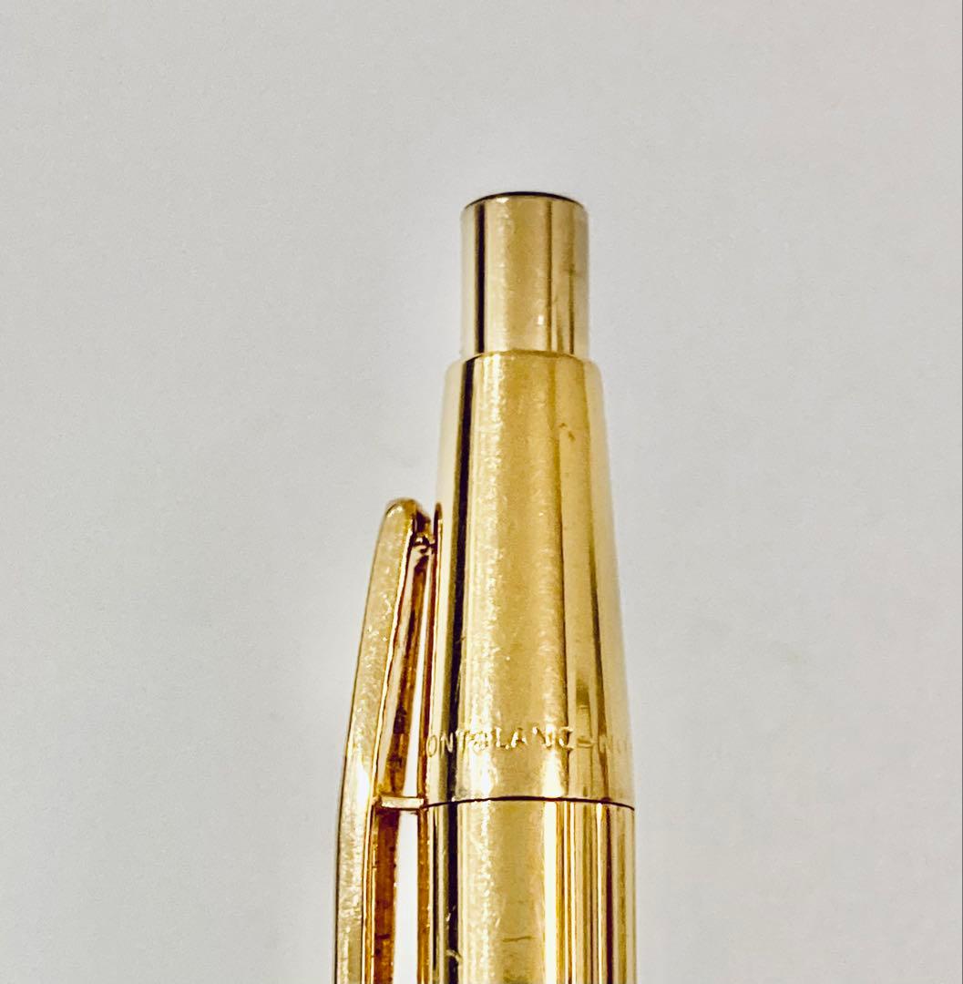 20金張り◆モンブラン高級ボールペン ゴールド MONTBLANC 1970s